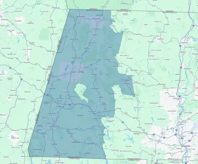 Berkshire Area Service Map