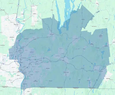 Springfield Area Service Map